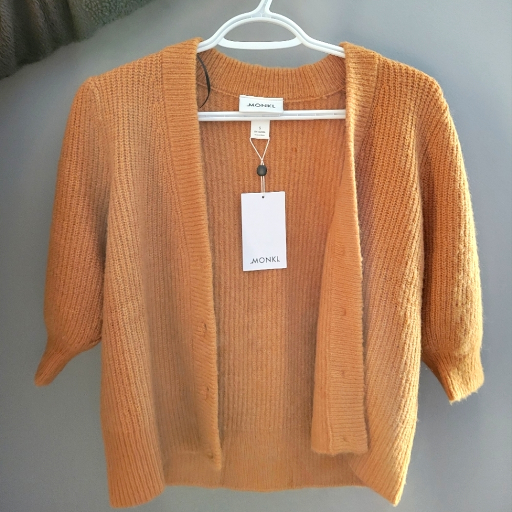 ASOS MONKI - puff sleeve cardigan size small